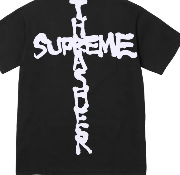 White English Cross S M T-shirt XL and Black L 0807